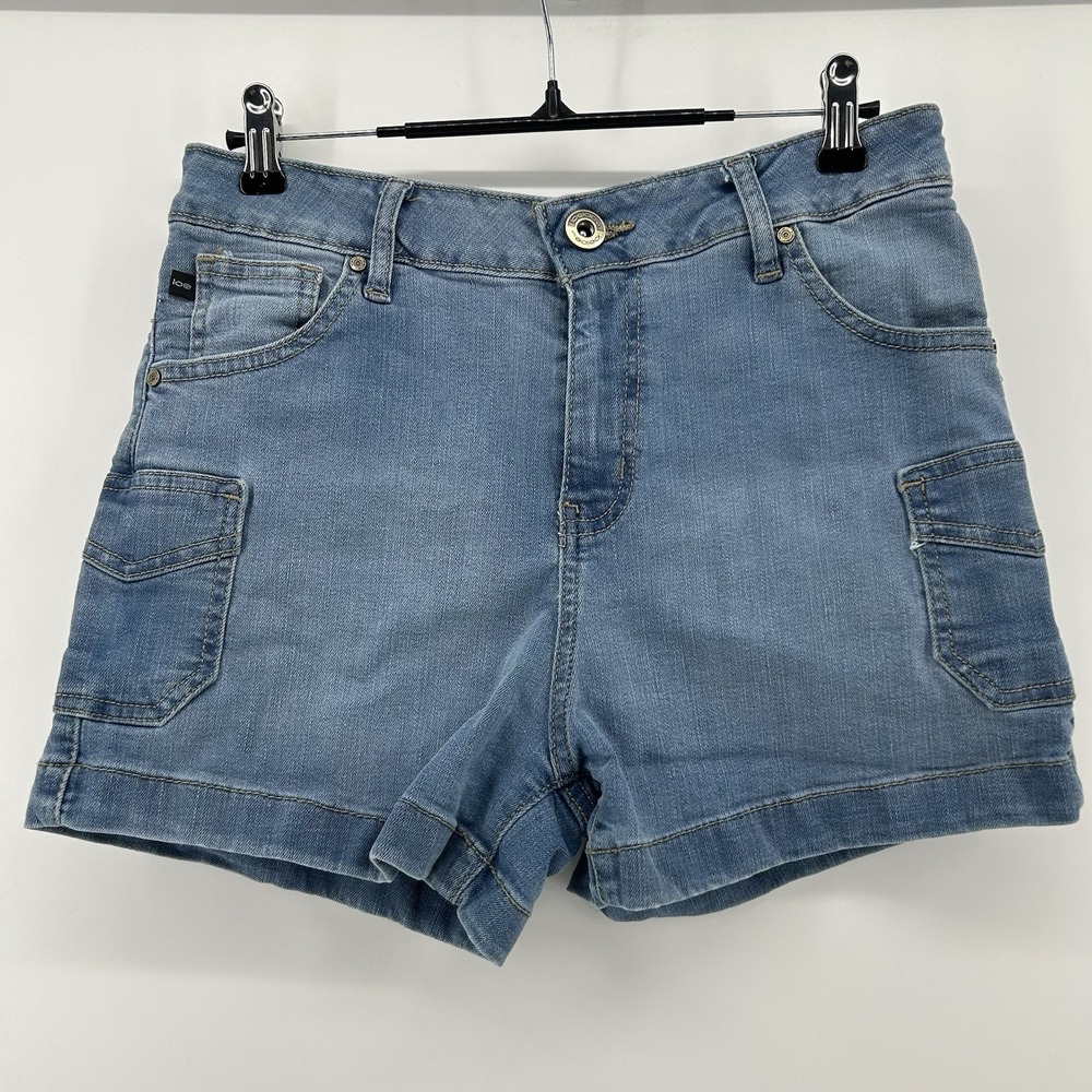 Loeloe NY Denim Shorts Juniors 9 Light Wash Stretch Shorts Y2K Festival‎ Casual